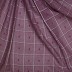 Box Checkered Designer Hijab With 4 Sided Fringe's The Border - Purple